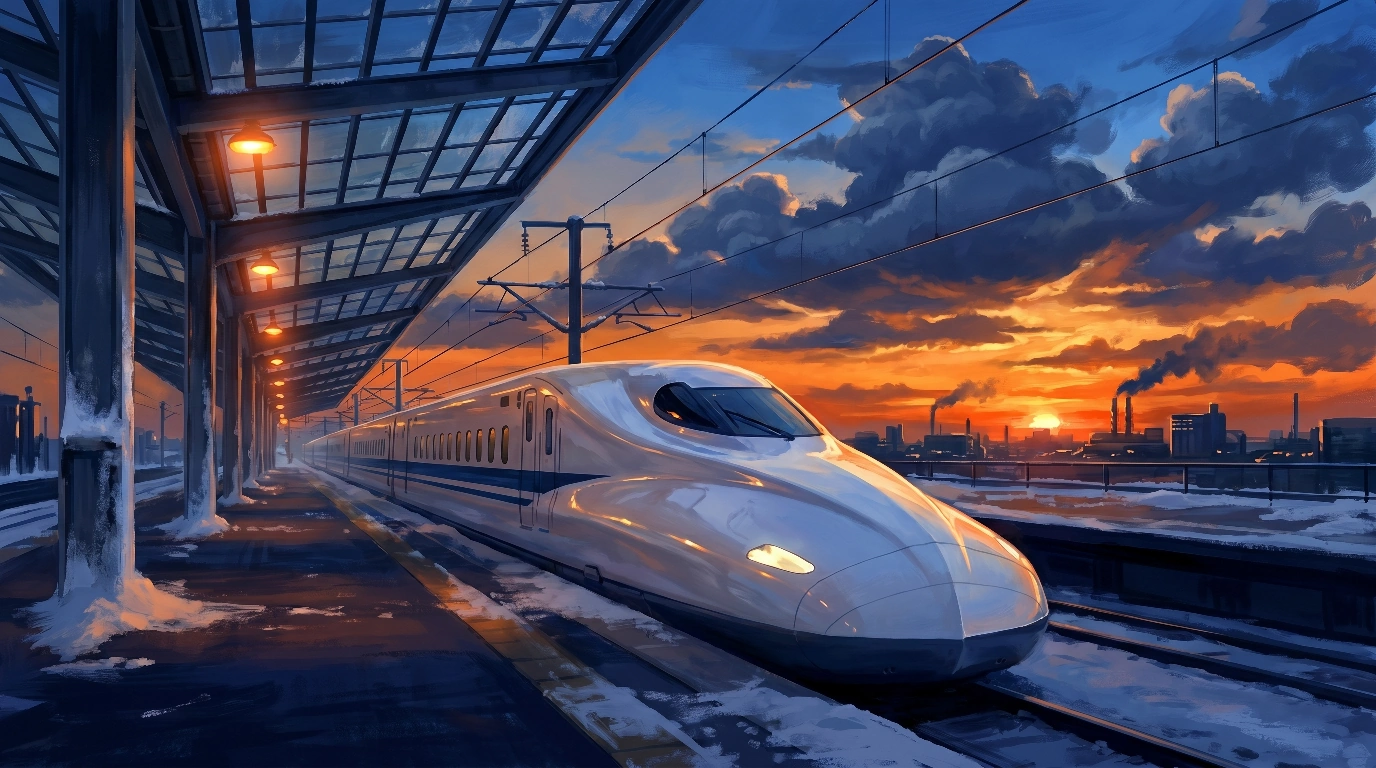 BULLET TRAIN landscape